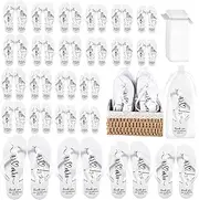 [Breathffy] 24 Pairs Wedding Flip Flops Bulk Slippers Flip Flops Women Wedding Sandals with Size Cards Drawstring Bags
