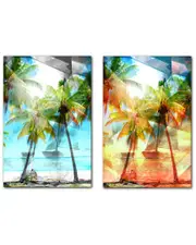 Ready2HangArt Modern Paradise 2Piece Wrapped Canvas Wall Art Set