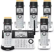 Vtech IS8151-5 Super Long Range 5 Handset DECT 6.0 Cordless Phone for Home with