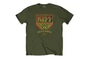 KISS - Loud & Proud Unisex Small T-Shirt - Green