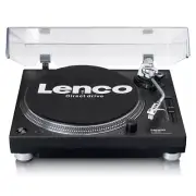 Lenco Black Rca Out Direct-Drive Vinyl Record Turntable Professional Stereo 2.0