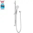 850mm Adjustable Sliding Shower Rail Set Wall Arm Chrome 3-Mode Hand Held Head