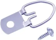 D-Ring Picture Hangers with Screws 100 Pcs, Single Hole Picture Hanging Hardware, Picture Hooks for Mirror, Clock, Decoration, Paintings, Artwork Picture Frame