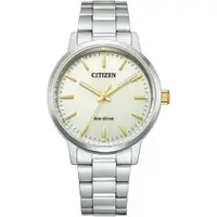 在飛比找PChome24h購物優惠-CITIZEN 星辰 光動能一錶心意時尚男錶/米/38mm/