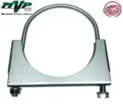 MVP 3-1/2" Saddled Type Round U-Bolt Exhaust Clamp - Zinc Plated - JSR35ZN