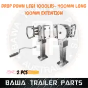 Drop Down Legs with Steel Base! 1000Lbs! 400mm Long! Trailer/Camper Parts