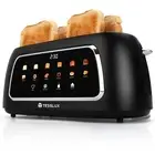 4 Slice Toaster with Touch Screen Control, 1.5" Wide Long Slots, 6 Browning L...