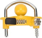 Trailer Coupler Lock, Universal Hitch Lock U Shaped Combination Lock Trailer Locks Ball Hitch Towing Hitch Locks for Security 1-7/8in, 2in and 2-5/16in Couplers