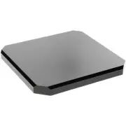 Plymor Black Acrylic Beveled Corner-Cut Display Base, 8" W x 8" D x 0.75" H