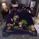 adventurous monkey3D Print Duvet Quilt Doona Covers Pillow Case Bedding Sets