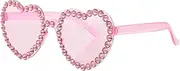 [CATIEBYE] Crylic Glasses Heart Shape Design Funny and Creative for Party and Daily Life Use