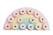 Pastel Party Rainbow Donut Wall
