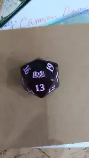Life Counter ~ WILDS OF ELDRAINE ~ Oversized PURPLE Spindown Dice D20