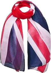 [Basic Sense] Union Jack Scarf, UK Flag Oversized Shawl, Wrap for Men Women