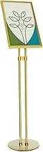 Floor Poster Stand,Snap Frame Stand Aluminum Alloy Sign Holder, Angle Height Adjustable Telescoping，A2/A3/A4 Notice Stand For Wedding Business Activities Display A2