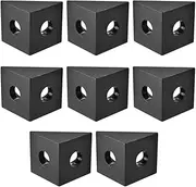 [TopHomer] 24PCS Triangle Angle Sharp Corner Bracket, 2020 Series Aluminum Extrusion Angle Mounting Brackets, Right Angle Corner Bracket for Slotted Aluminum Extrusion Profile