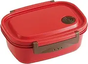 Skater XPM4-A Easy Lightweight Lunch Box, Medium, Microwave Safe, 18.4 fl oz (550 ml), Red, Seal Container, Storage Container, Red