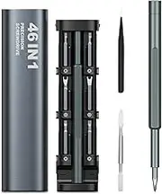 AMIR 46-in-1 Precision Screwdriver Set, Magnetic Small Screwdriver Set with Case, Mini Repair Tool Kit for Phone, Computer, Watch, Macbook, Eyeglasses Switch RC Watch DIY