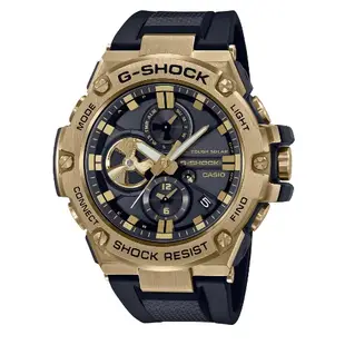 CASIO卡西歐 G-SHOCK 藍牙 太陽能電力 霸氣奢華 酷帥黑金 GST-B100GB-1A9_53.8mm