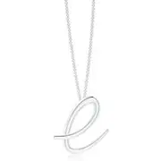Lowercase "E" Initial Pendant
