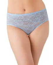 Wacoal Women Soft Sense Lace Hipster Brief Kentucky Blue Size M