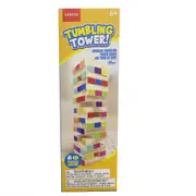 48pc Razoo 2-Player 26cm Colorful Wooden Tumbling Tower w/Dice Set Kids 6+