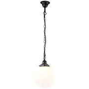 Black Chain Period Pendants Lights Matt White Spheres Modern Lighting Balls