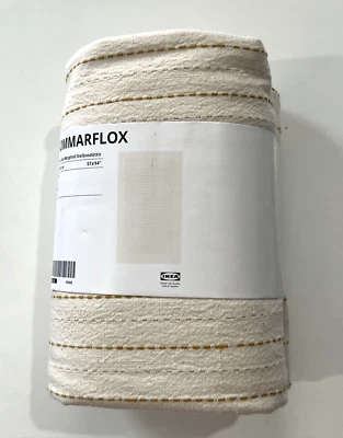 IKEA SOMMARFLOX Beige & Yellow Textured Tablecloth (57" x 94")
