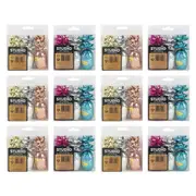 12x Studio Gift Wrapping Metallic Gift Bow & Ribbon Set Home Party Decor Asstd
