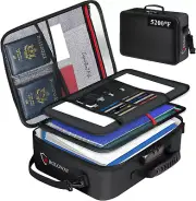 5200°F Fireproof Document Bag with Lock (17 X 12.3 X 5.3 Inch), Upgraded Heat In