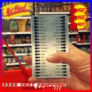 With Suspending Hole Reusable Grocery Shopping List Metal Grocery List Family WZ