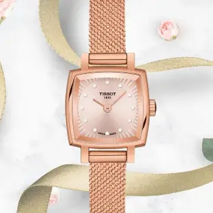 【TISSOT 天梭 官方授權】LOVELY 甜美優雅方形腕錶 母親節 禮物(T0581093345600)