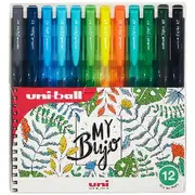 Uni-ball Signo RT1 Retractable Gel Pens 12 Pack Botanical