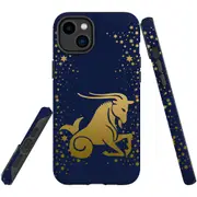 For iPhone 14 Plus Case Tough Protective Cover, Capricorn Drawing