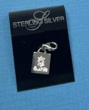 Vintage Sterling Silver Marshall Field's Chicago Bag with Clock Charm