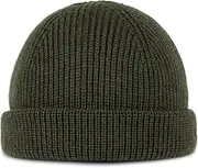[BUFF] Unisex Ervin Chunky Knit Cuffed Beanie Hat - Forest