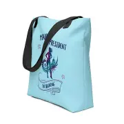 Madam President in Training Tote Bag – Feminist Tie-Dye Activist Shoulder Bag