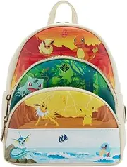 [Loungefly] Pokemon - Elements Triple Pocket Mini Backpack