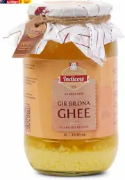 A2 Desi Cow Ghee, Clarified Butter| Grass Fed Cows | (1000Ml(33.8Oz), Gir Cow Gh
