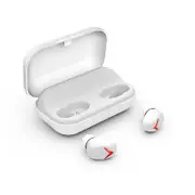 A8 TWS Wireless bluetooth 5.0 Earphone Smart Touch CVC8.0 Noise Cancelling Headphone with 2200mAh Charging Box WHITE COLOR