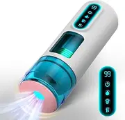 Male Masturbator Adult Sex Toys for Men - Automatic Male Sex Toys Penis Pump with 9 Sucking & Thrusting & Vibrating Modes, 3D Realistic Textured Adult Toys Sex Toy Machine, Blowjob Pocket Pussy Stroker