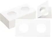 uxcell 2 x 2 Coin Flips, 200 Pack 27.5mm Cardboard Coin Holder Paper Coin Holders for Coin Collection Supplies Collector, White