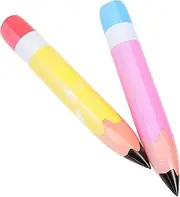 Generic 2pcs Inflatable Crayon Props for Party Decorations Birthday Classroom Supplies Fun Decorative Crayons for Events and Favors