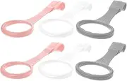 Gatuida 6Pcs Bed Rings for Cribs Safe Pull Up Rings for Newborns Comfortable Grip for Standing Support Enhance Motor Skills Coordination Nursery Accessories