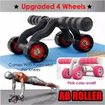 STABLE AB ROLLER WHEEL ABDOMINAL EXERCISE INNOVATED 4 WHEELS