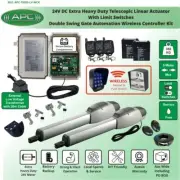 Double Swing Electric Gate Opener Wireless Kit with keypad and push button