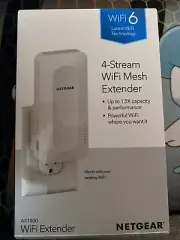 Netgear 4-Stream AX1800 Wi-Fi 6 Mesh Range Extender EX14-100NAS #CU Ships NOW!