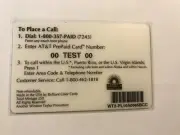 AT&T Lucy Charlie Brown rare 00 TEST 00 Phonecard mint TOUGH CARD See Pics