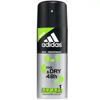 在飛比找樂天市場購物網優惠-adidas 男用6效合一長效制汗爽身噴霧(150ml/罐)