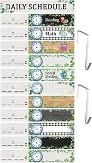 LCSVCCXA Reusable Pocket Chart for Educational Scheduling in Classrooms